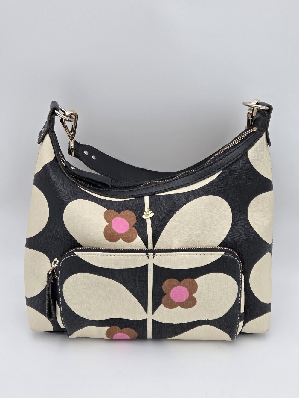 Orla Kiely Small Scoop Hobo In Stem Print Wild Rose